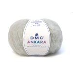 Pelote de fil  tricoter ankara gris - dmc - dmc - mondial tissus