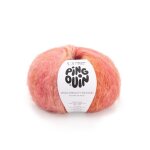 Pelote de fil  tricoter beauty mohair rose - pingouin - pingouin - mondial tissus