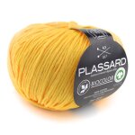 Pelote de fil  tricoter biocolor jaune soleil 95 m - plassard - plassard - mondial tissus