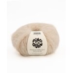 Pelote de fil  tricoter brush mohair beige - pingouin - pingouin - mondial tissus