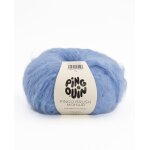 Pelote de fil  tricoter brush mohair bleu lavande - pingouin - pingouin - mondial tissus