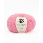 Pelote de fil  tricoter brush mohair rose candy - pingouin - pingouin - mondial tissus