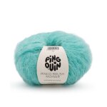 Pelote de fil � tricoter brush mohair vert d'eau - pingouin - pingouin - mondial tissus