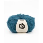 Pelote de fil  tricoter brush mohair vert royal - pingouin - pingouin - mondial tissus