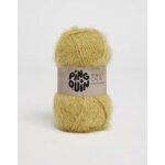Pelote de fil  tricoter clin jaune soufre - pingouin - pingouin - mondial tissus