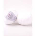 Pelote de fil  tricoter caresse blanc - phildar - phildar - mondial tissus