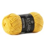 Pelote de fil  tricoter cocktail jaune citron 105 m - plassard - plassard - mondial tissus
