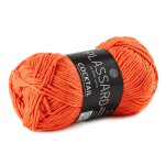 Pelote de fil  tricoter cocktail orange 105 m - plassard - plassard - mondial tissus