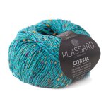Pelote de fil  tricoter corsia 21 bleu - plassard - plassard - mondial tissus