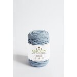 Pelote de fil  tricoter eco vita 12 - coton recycl bleu layette col n71 - dmc - mondial tissus