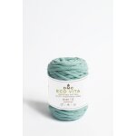 Pelote de fil  tricoter eco vita 12 - coton recycl vert clair n81 - dmc - mondial tissus