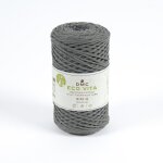 Pelote de fil  tricoter eco vita 4 recycle gris anthracite n12 - dmc - dmc - mondial tissus