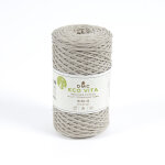 Pelote de fil  tricoter eco vita 4 recycle gris n131 - dmc - dmc - mondial tissus