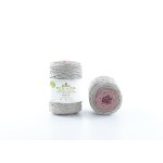Pelote de fil  tricoter eco vita 4 recycle multico rose n103 - dmc - dmc - mondial tissus