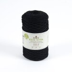 Pelote de fil  tricoter eco vita 4 recycle noir n72 - dmc - dmc - mondial tissus
