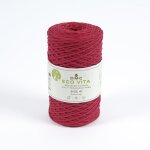 Pelote de fil  tricoter eco vita 4 recycle rouge n5 - dmc - dmc - mondial tissus
