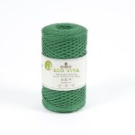 Pelote de fil � tricoter eco vita 4 recycl�e vert n�8 - dmc - dmc - mondial tissus