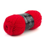 Pelote de fil  tricoter gagnante rouge - plassard - plassard - mondial tissus