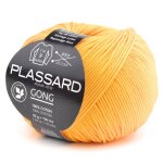 Pelote de fil  tricoter gong jaune 130 m - plassard - plassard - mondial tissus