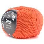 Pelote de fil  tricoter gong orange 130 m - plassard - plassard - mondial tissus