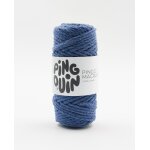 Pelote de fil � tricoter macram� indigo - pingouin - pingouin - mondial tissus