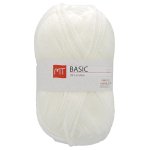 Pelote de fil � tricoter mt basic blanc - mt - mondial tissus