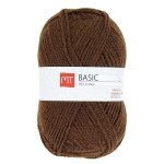 Pelote de fil � tricoter mt basic chocolat - mt - mondial tissus