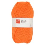 Pelote de fil  tricoter mt basic orange - mt - mondial tissus