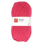 Pelote de fil  tricoter mt basic rose - mt - mondial tissus