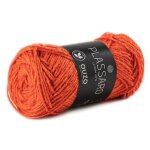 Pelote de fil  tricoter ouzo orange 100 m - plassard - plassard - mondial tissus