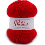 Pelote de fil � tricoter partner 3. 5 rouge - phildar - phildar - mondial tissus