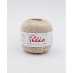 Pelote de fil  tricoter perle 5 beige - phildar - phildar - mondial tissus