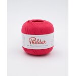 Pelote de fil  tricoter perle 5 framboise - phildar - phildar - mondial tissus