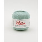 Pelote de fil  tricoter perle 5 menthol - phildar - phildar - mondial tissus