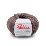 Pelote de fil  tricoter phil soie mrinos marron glac phildar - phildar - mondial tissus