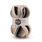 Pelote de fils � tricoter pingo first multico z�bre - pingouin - pingouin - mondial tissus