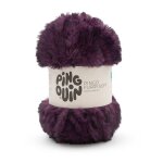 Pelote de fils � tricoter pingo furry soft prune - pingouin - pingouin - mondial tissus