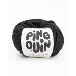 Pelote de fil � tricoter pingouin pingo relax noir - pingouin - mondial tissus
