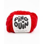 Pelote de fil � tricoter pingouin pingo relax rouge - pingouin - mondial tissus