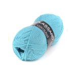Pelote de fil  tricoter layette plus bleu canard - plassard - plassard - mondial tissus