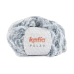 Pelote de fil  tricoter polar gris - katia - katia - mondial tissus