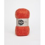 Pelote de fil  tricoter queen rouge orange - pingouin - pingouin - mondial tissus