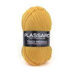 Pelote de fil  tricoter tradi - merino moutarde 200m - plassard - plassard - mondial tissus