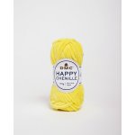 Pelote de fil  tricoter happy chenille jaune n25 - dmc - dmc - mondial tissus