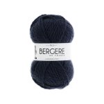 Pelote de fil  tricoter alaska 100 bleu marine - bergre de france - bergre de france - mondial tissus ...