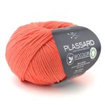 Pelote de fil  tricoter biocolor orange - plassard - plassard - mondial tissus