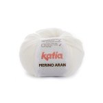Pelote de fil  tricoter merino aran cru - katia - katia - mondial tissus