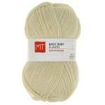 Pelote de fil  tricoter mt basic baby beige - mt - mondial tissus