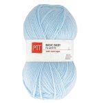 Pelote de fil  tricoter basic baby bleu ciel - mt - mondial tissus