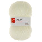 Pelote de fil  tricoter mt basic baby cru - mt - mondial tissus